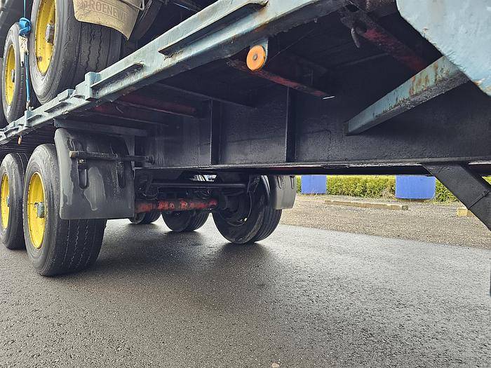 Used 1990 groenewegen  DRO-12-24 | heavy duty | steel suspension | drum brakes | semitrailer.
