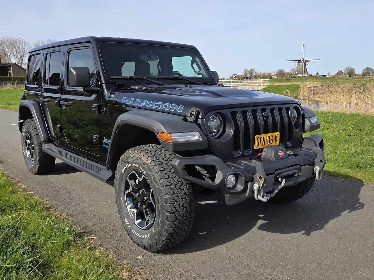 Gebruikt 2022 Jeep Wrangler 4XE Rubicon - Cabrio/Hardtop - 4x4 - Hybride - 21.836 km - WARN - Alpine