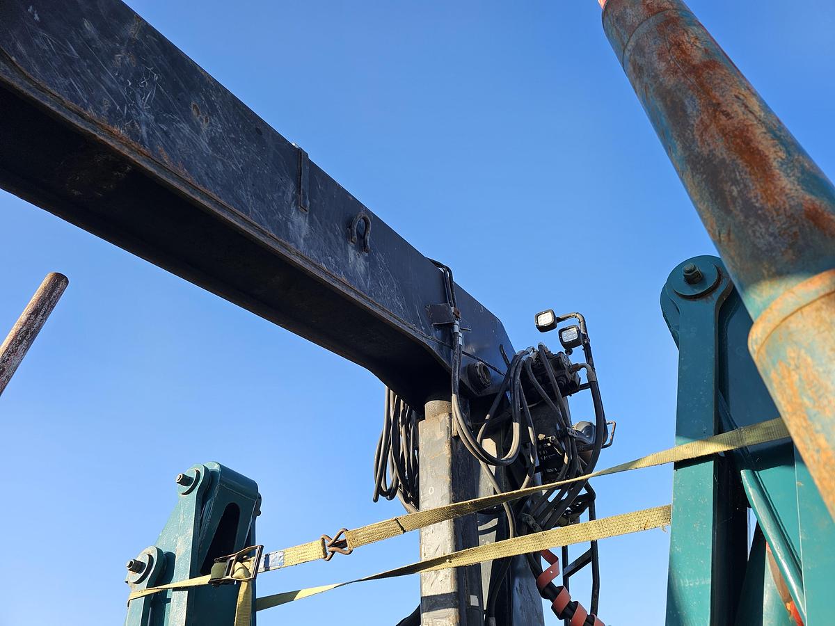 Gebruikt 1992 LEONET TB 18 |WOOD TRAILER WITH CRANE| BPW DRUM STEEL SUSPENSION.