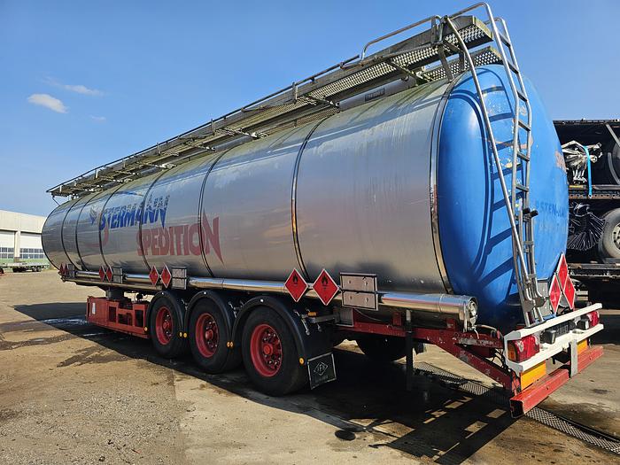 Used 2000 Feldbinder | TSA 59.3-4 | tanktrailer aluminium|59.5 cubic| ADR L4 BH |Bpw achsen|