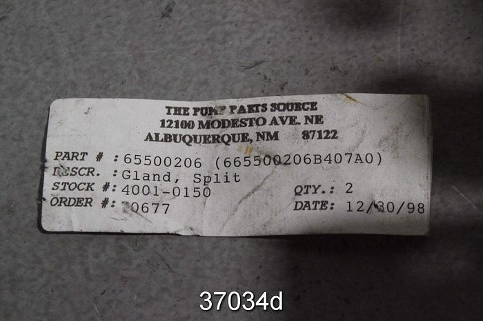 Unused Warren 30DLB31 Pump Packing Gland, 65500206 #37034