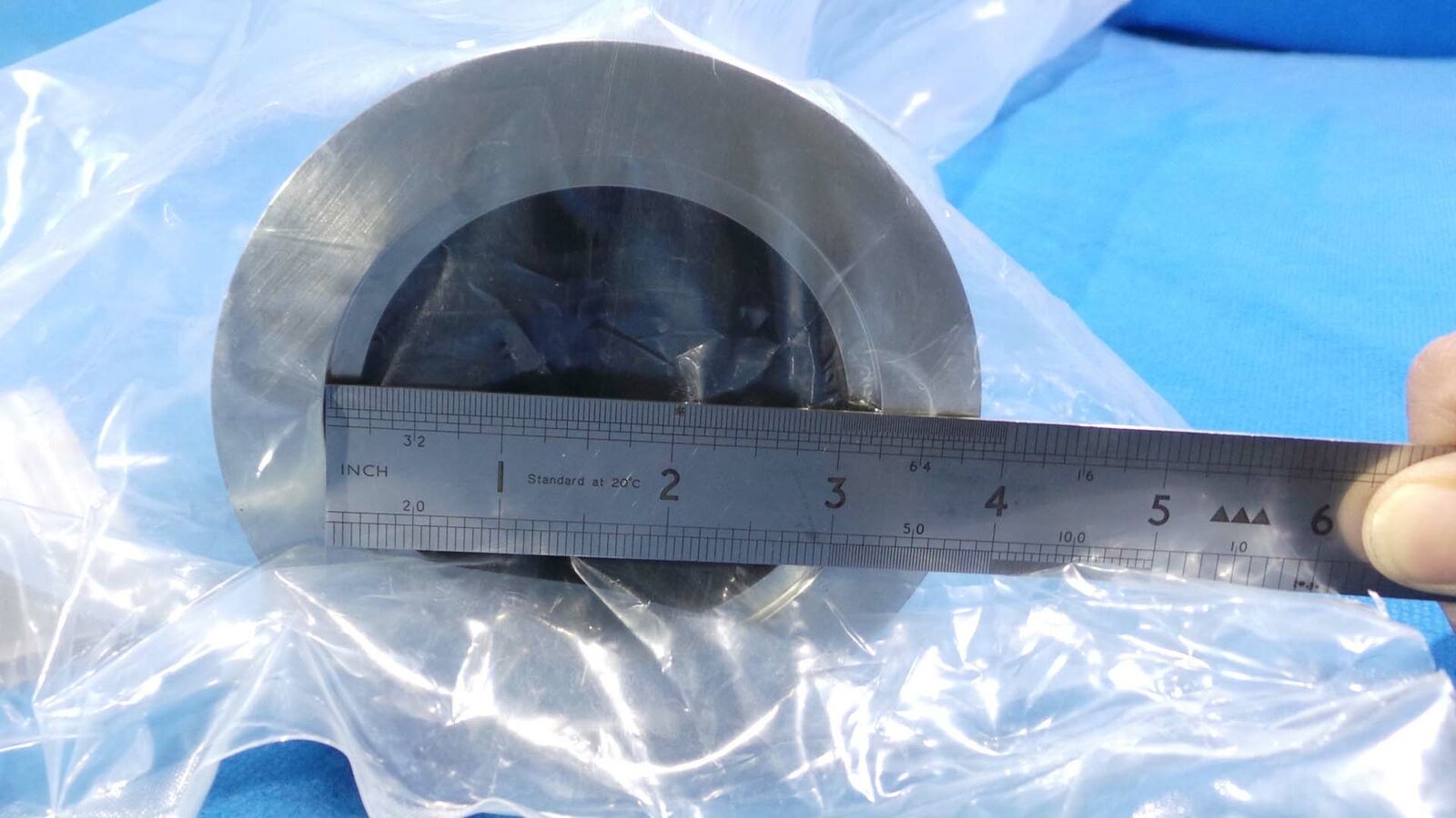 Used 29283-XX Large Pipe / one End 3'' and one End 4'' / VDF HTO Metal / Semiconductor Part ( Part was Cleaned,to be Open Only in Clean Room )