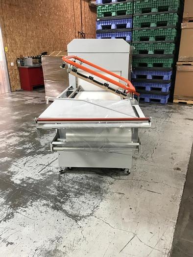 Used 25.5" CLAMPCO MODEL 6C L-BAR SEALER W/ HEAT SHRINK TUNNEL (2017)