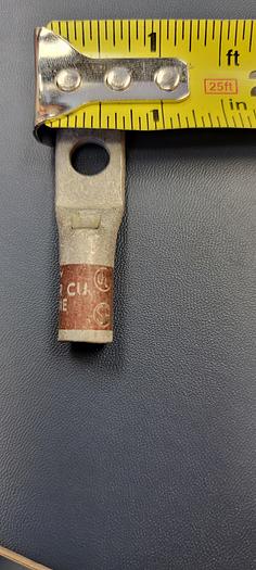 BURNDY N60 2 STR CU COMPRESSION LUG 1 hole SMALL BROWN DIE 10 or 97 (lot of 11) (C)