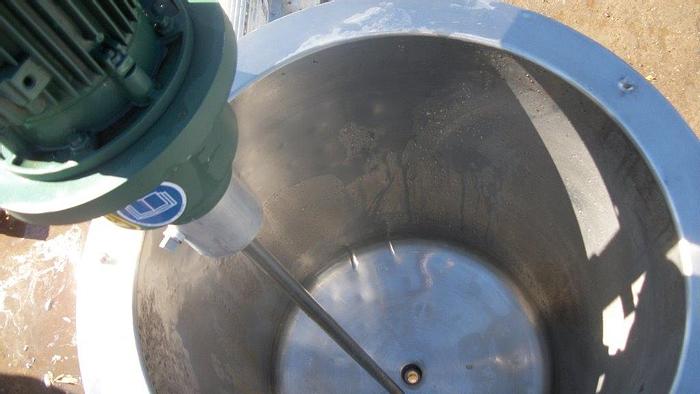 Used Tank, 30 Gallon, 316 Stainless Steel, 20" x 25", Jacketed, Agitated, FT/DB #S741944