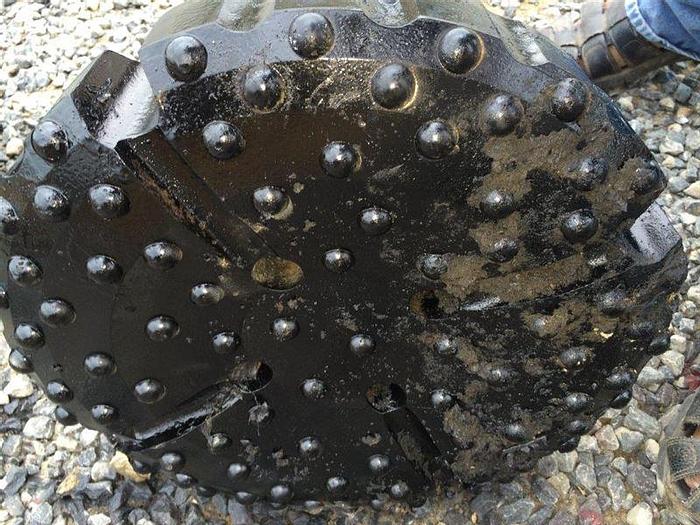 Used HAMMER BIT, IR 112 SHANK, 16-1/4" HEAD, CONCAVE FACE, DOMED BUTTONS