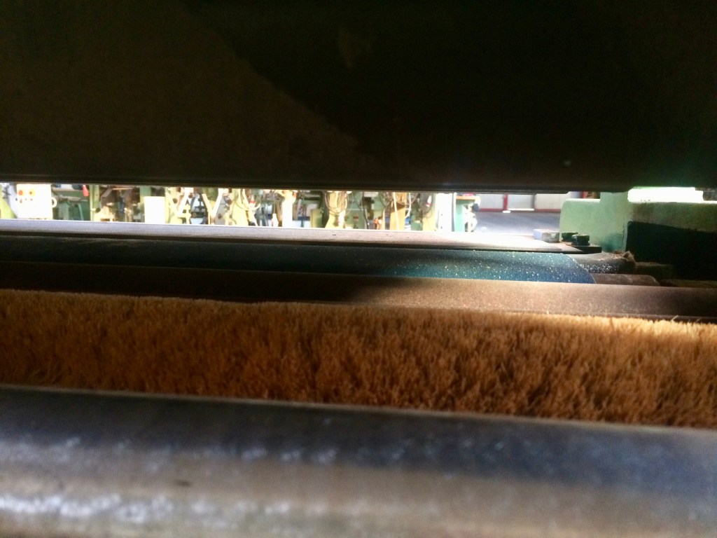 Usato Levigatrice a rulli e spazzola inferiori, marca Butfering, larghezza di lavoro 1100 mm. usata.