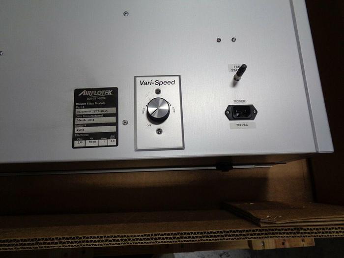 Used AIRFLOTEK 89324894BU22WM40AX BLOWER FILTER MODULE; 230VAC, 50/60 HZ 1PH 3.0A