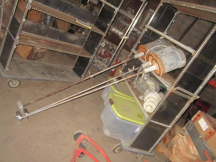Used Mixer, Agitator, 3 HP, S/st, 3/4" Dia Shaft x 60" L (2) #S739495