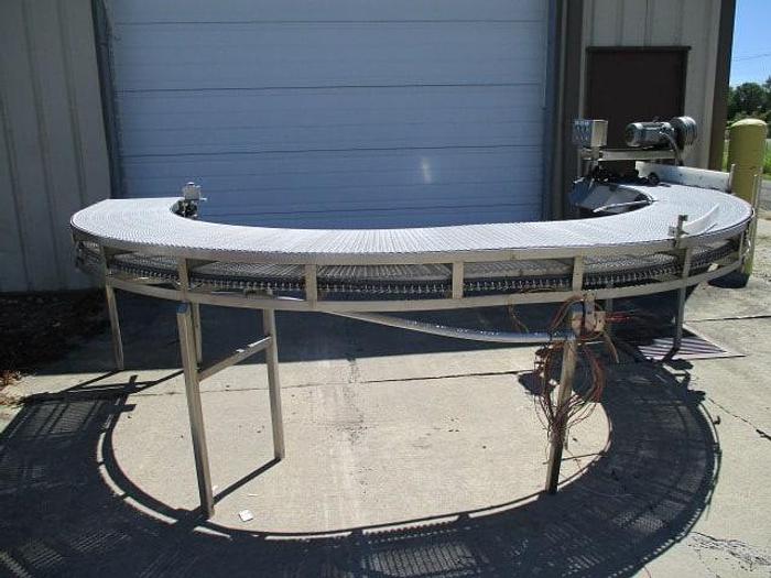 Used 180 Degree Stainless Steel Turn Conveyor