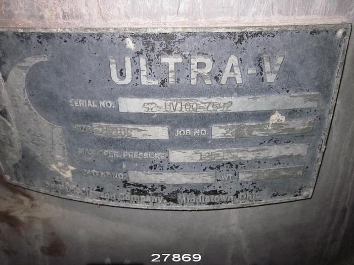 Used Black Clawson-UV100-Pressure Screen #27869