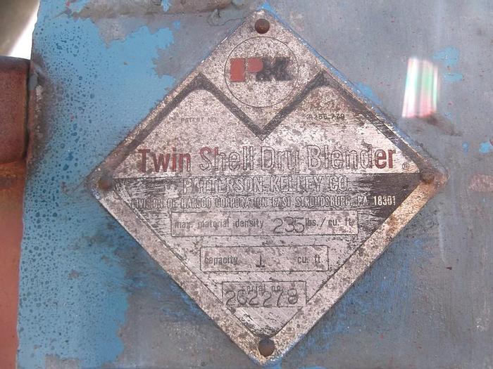 Used Mixer, V-Type, 1 CF, S/st, PK, Intensifier Bar, #S740041