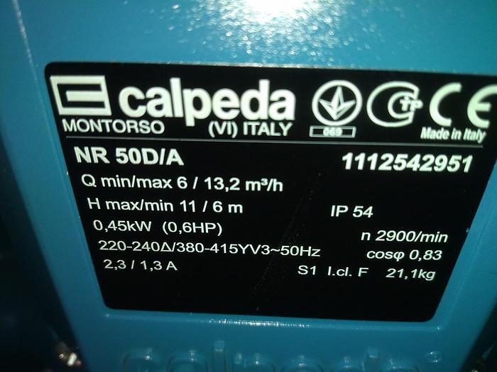 Inline Kreiselpumpe NR 50 D/A, Calpeda, neu