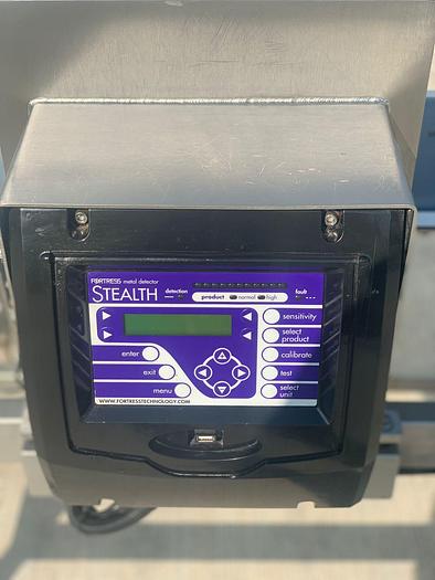 Used FORTRESS STEALTH METAL DETECTOR CHECKWEIGHER