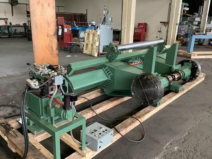 Used 72" POWELL MDL. EP6072 SHAFTLESS UNWIND STAND 60" DIAMETER WITH EDGE GUIDE