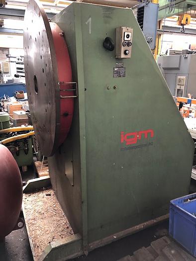 Gebraucht IGM Wendevorrichtung Schweissmanipulator RP 3000 A-So auf VB 6000