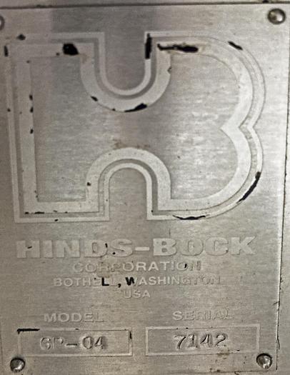 Used Used Hinds-Bock Custom 6-Piston Depositor line 6P-04