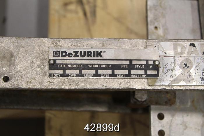 Used Dezurik 6" Hand Operated Knife Gate Valve #42899