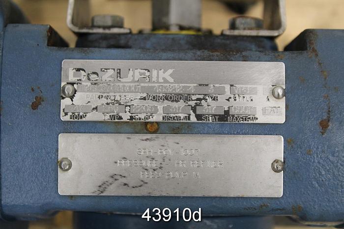 Used Dezurik 3" Air Operated V-Ball Valve, Stainless Steel Body #43910