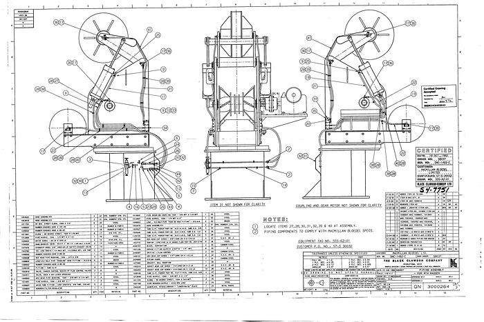 Used BLACK CLAWSON #20425