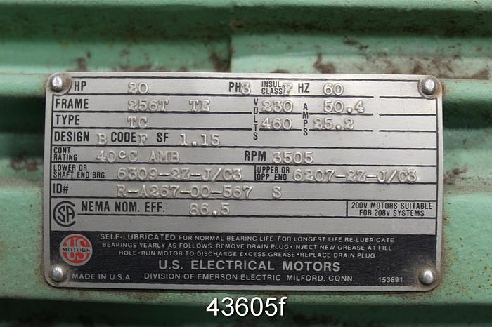 Used New York Blower, Size N22P20 #43605