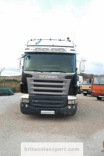 Used 2007 SCANIA R420 6X2 lift steer axle 50 ton tractor unit