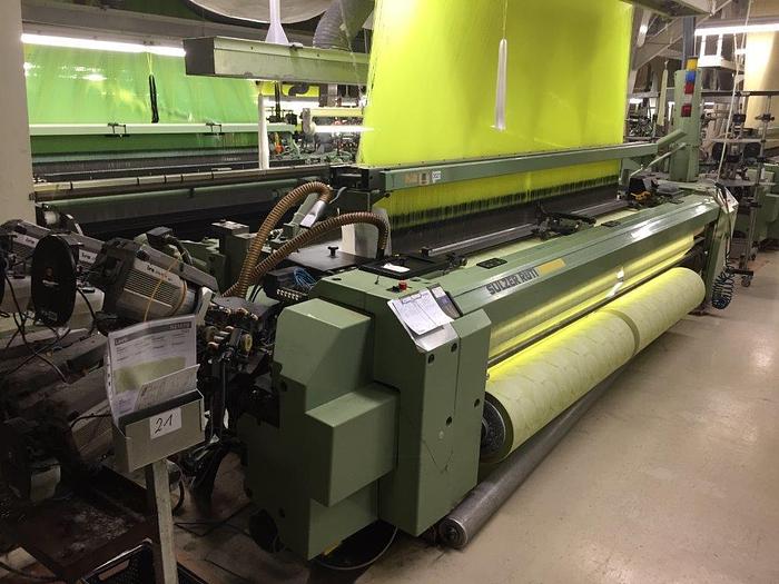 Gebraucht 01 used Sulzer Projectile Looms P7200 S 330 N6JK incl. Jacquardmachine incl. Sulzer Spare Parts package
