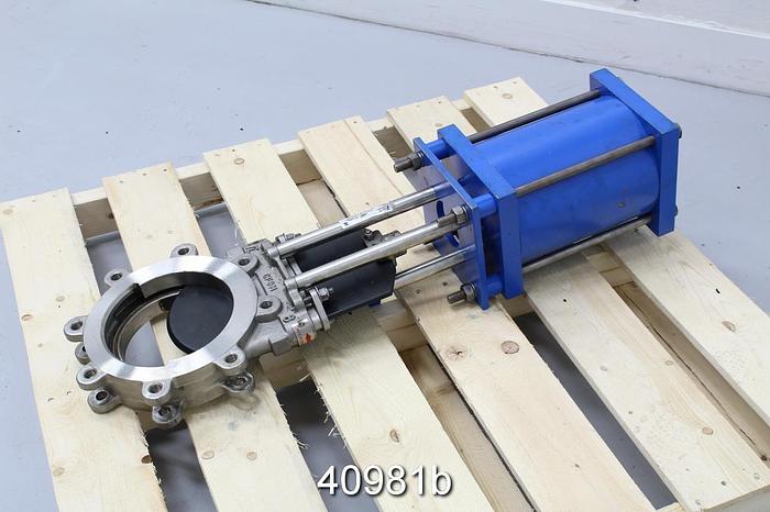 Unused True Line 8" Air Operated Knife Gate Valve #40981