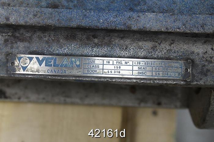 Used Velan L20-0310C-13SL 16" Hand Operated Knife Gate Valve #42161