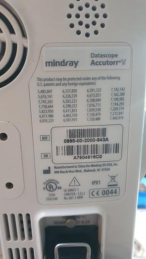 Gebraucht Mindray Datascope Accutor Patientenmonitor mit Zubehöh