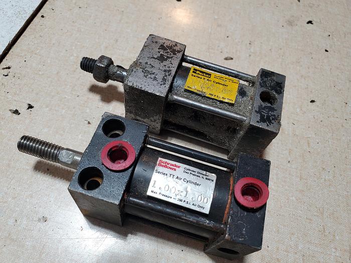 Used (Lot of 2) Parker & Schrader Bellows 1.00x1.00 Air Cylinder (BRA3)