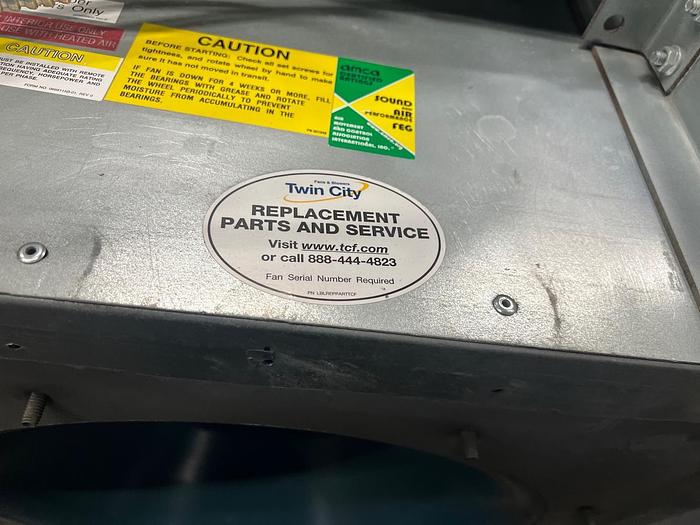 Used USED TWIN CITY CENTRIFUGAL FAN, 2 HP