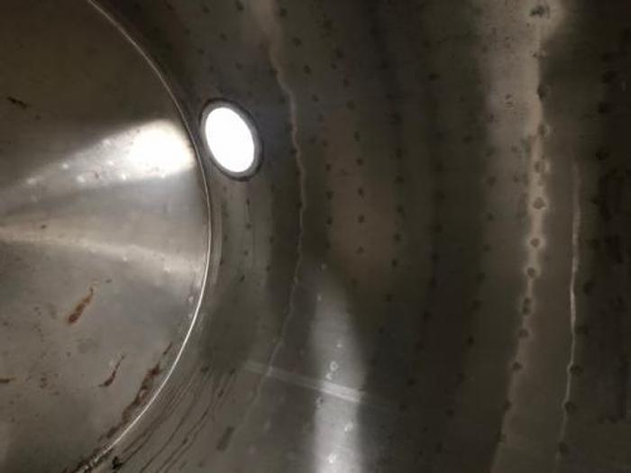 Used 4 m3 stainless steel tank with heating jacket