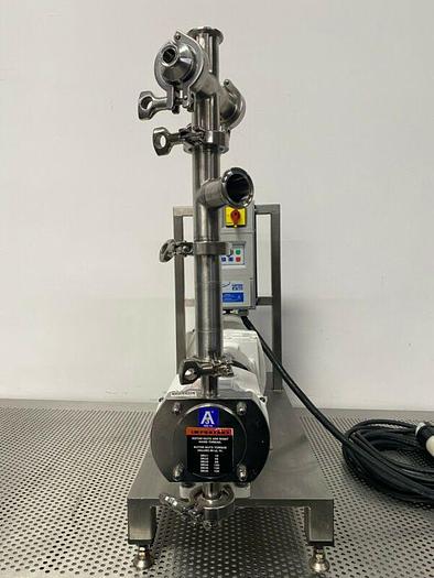 Used Alfa Laval SRU1 Rotary Lobe Pump on a SS Skid w/ Sterling 1HP Motor & Controller