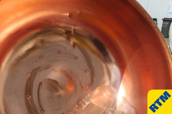 Used (8) Copper Coating Pans