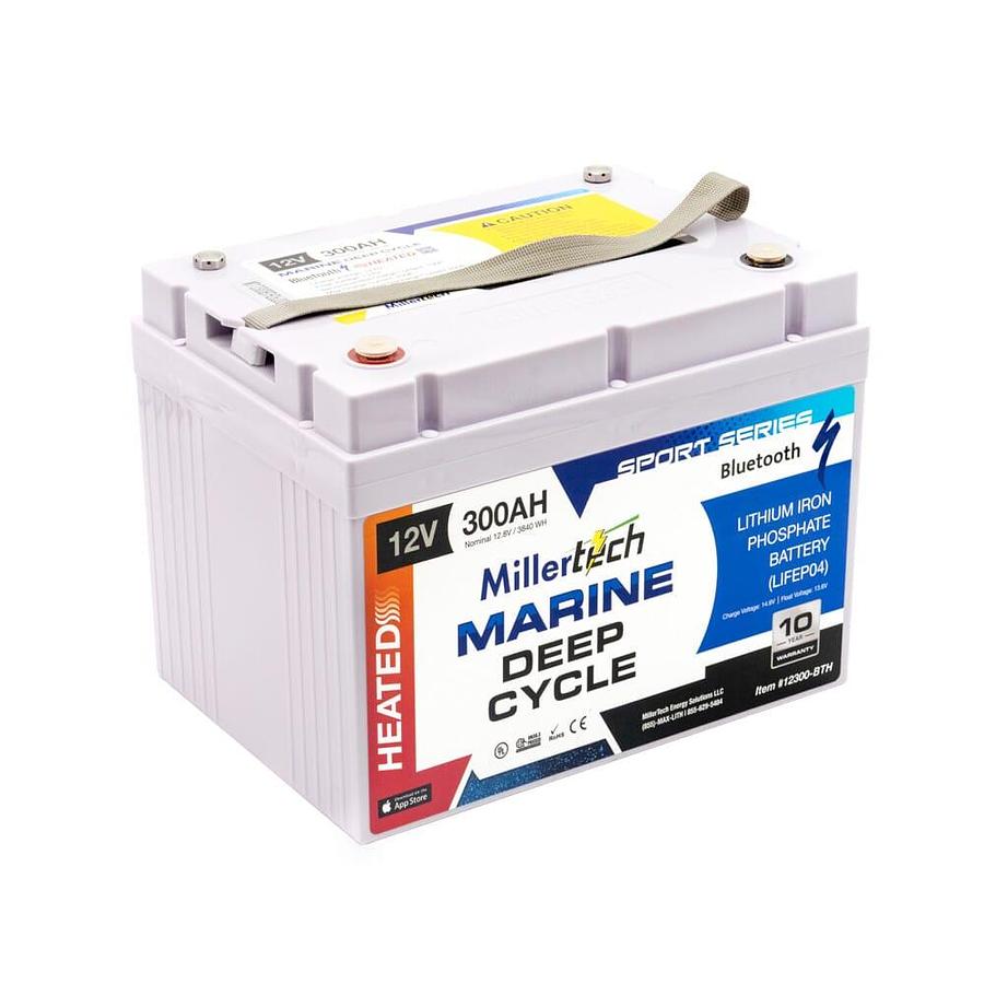 12V 300Ah Lithium Battery – Sports Series (Bluetooth W\Heater) (Model#12300-BTH)