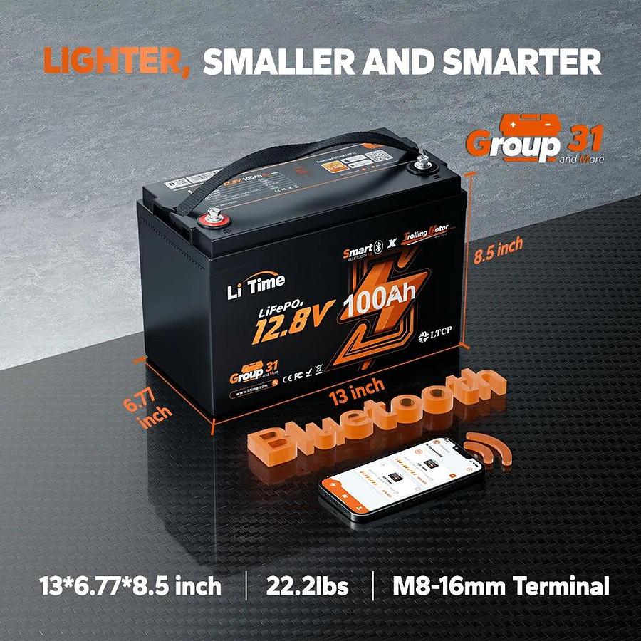 12V 100Ah TM Smart