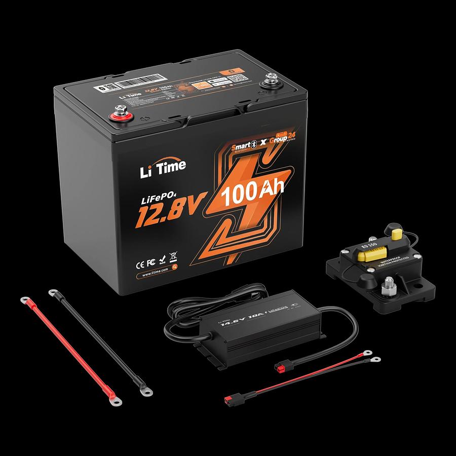 12V 100Ah Group 24 Smart