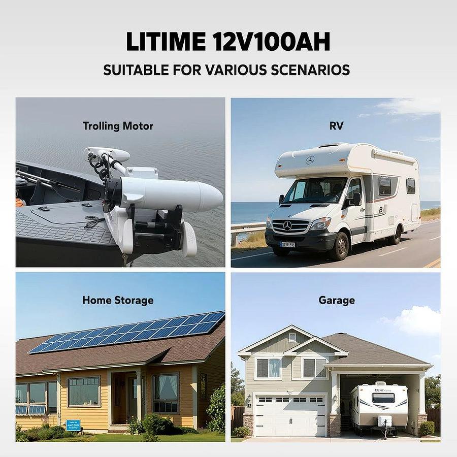 12V 100Ah Group 24 Smart