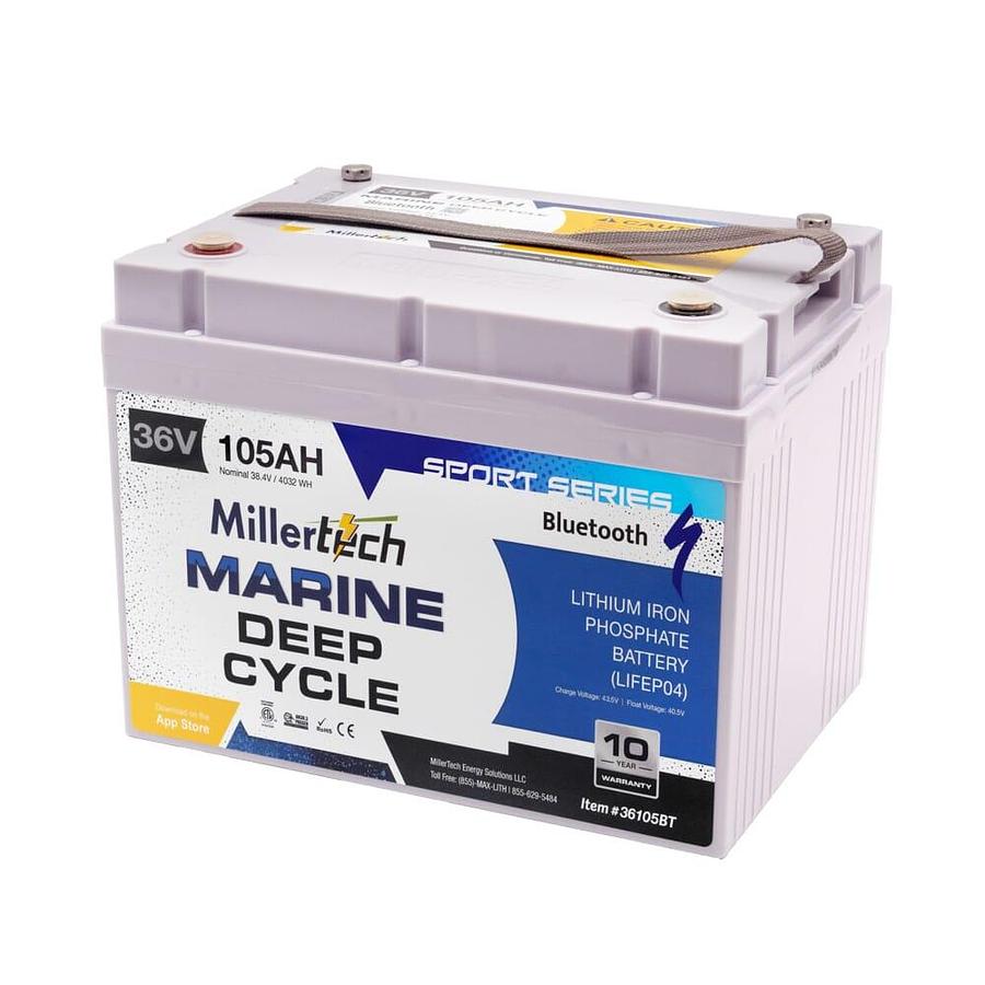 36V 105Ah (Sun Up – Sun Down) Sport Series Lithium Battery (Bluetooth) (Model#36105-BT)