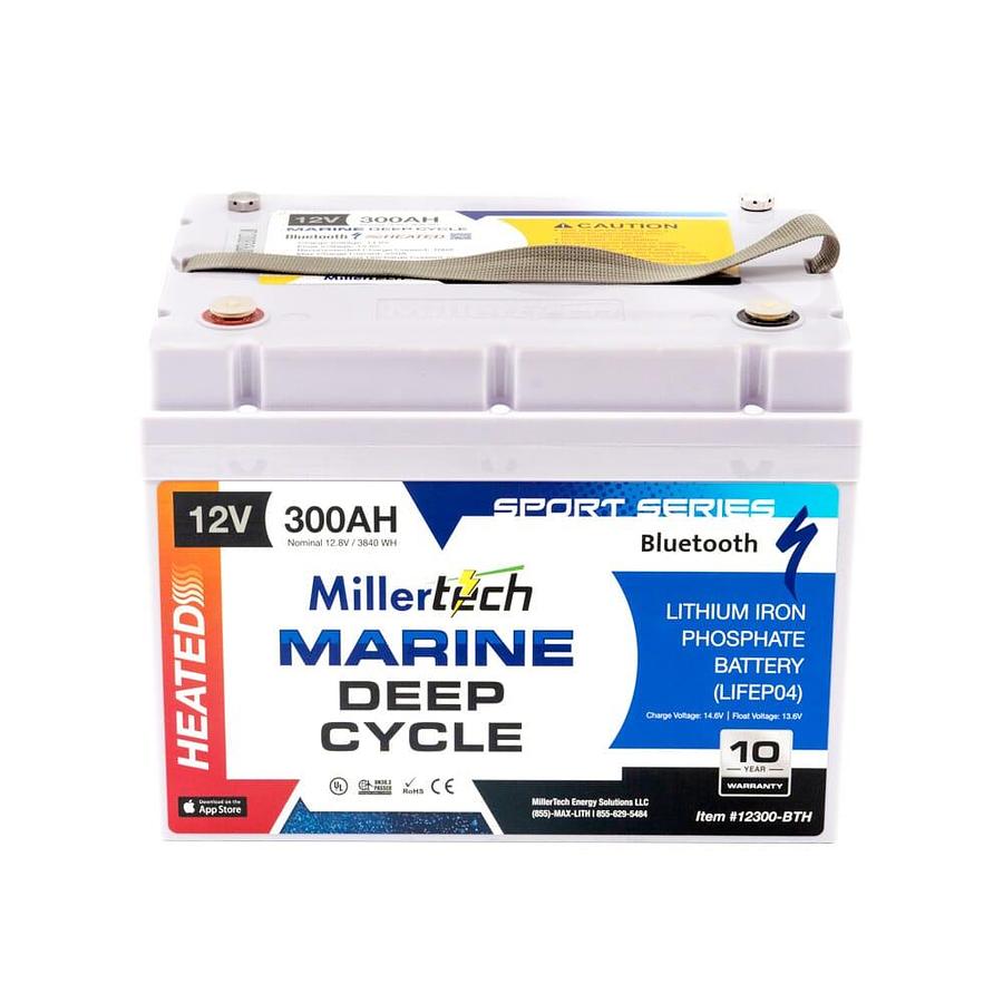 12V 300Ah Lithium Battery – Sports Series (Bluetooth W\Heater) (Model#12300-BTH)