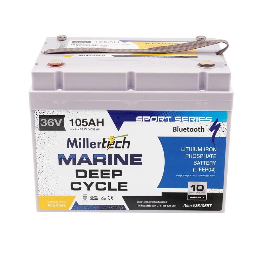 36V 105Ah (Sun Up – Sun Down) Sport Series Lithium Battery (Bluetooth) (Model#36105-BT)