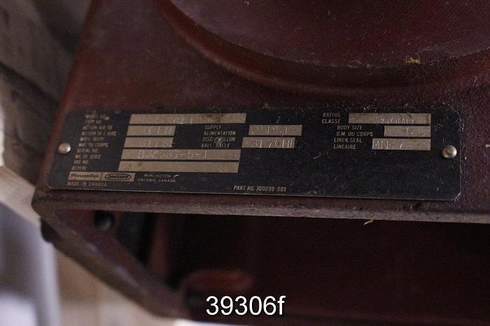 Used Masoneilan 33-36412 6" Vball Valve #39306