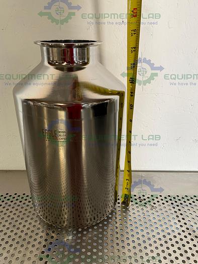 Used Eagle Stainless BTBEP-21 316L Stainless Steel 10 Liter Bottle w/ 4" Sanitary Fit