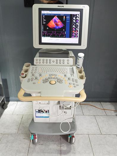 Gebraucht Philips HD11XE Ultraschallgerät mit drei Sonden, Drucker und Video Kassette Recorder S/V 2.0.8