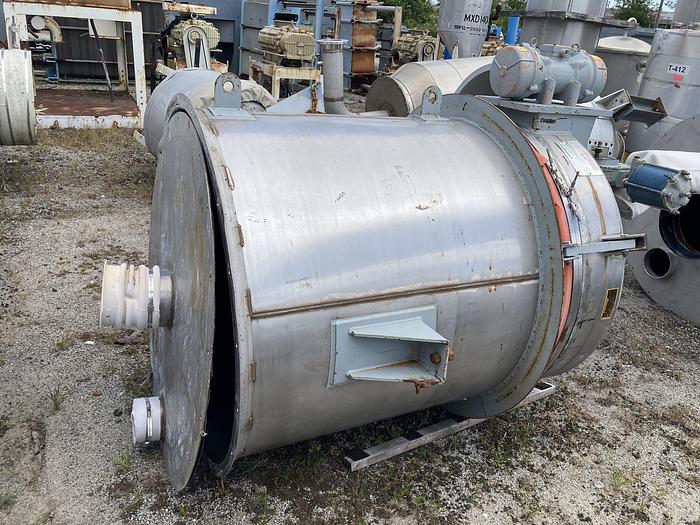 Used Carman approximately 17 cubic feet stainless steel hopper