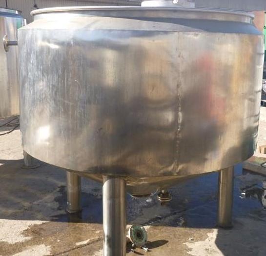 Used Tank, 425 Gallon, 316 Stainless Steel, 59" x 32", Jacketed, OT/CB #S743437