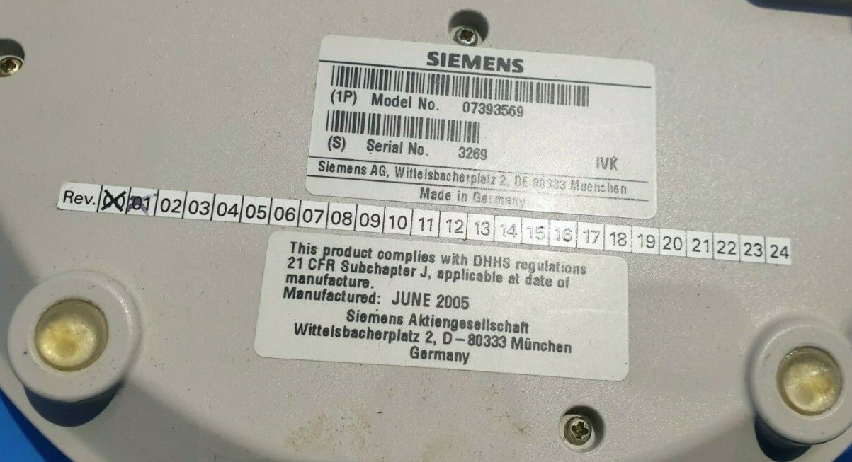 Used Siemens 07393569 Control Box (R5S14.3B2)