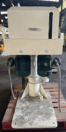 Used 5 GALLON MOREHOUSE COWLES TRIPLE SHAFT VACUUM MIXER - VISCOMAX 3V-5-5-3X - S/S - VACUUM - JACKETED