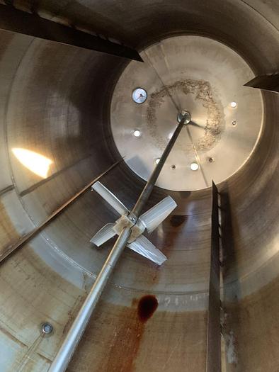 Used Tank, 6,000 Gallon, 316 Stainless Steel, UL 142, 7'6" x 18', Agitated #S743621